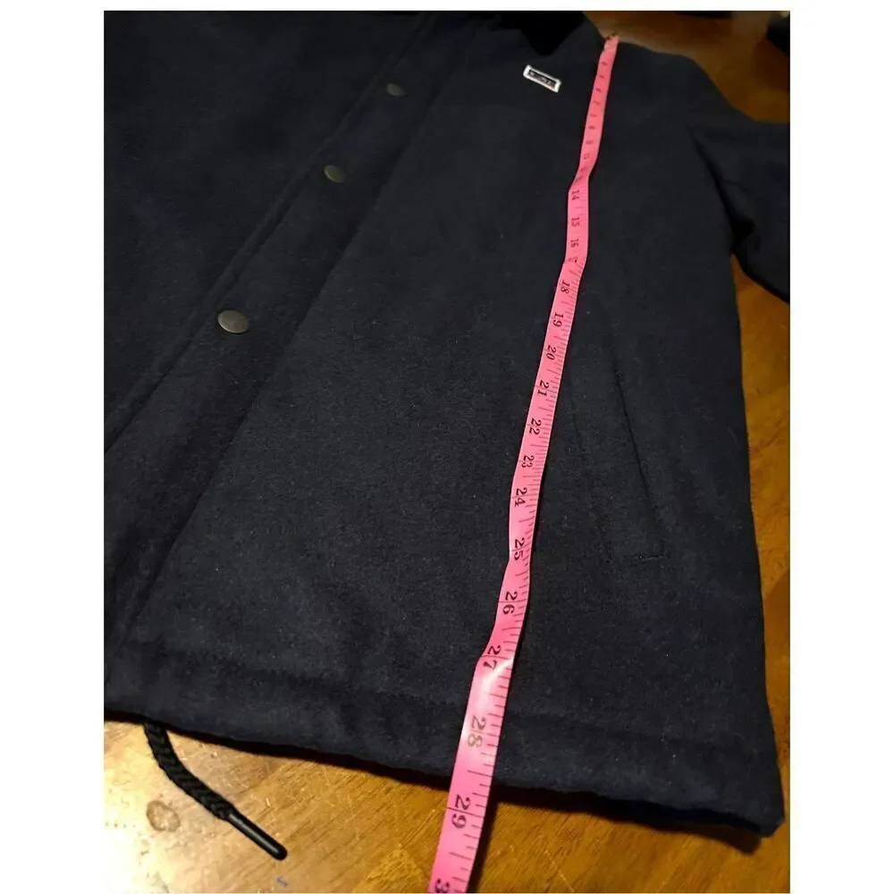 Levi's Men's Wool Blend Sherpa Lined Coaches Jacket Navy Size M New